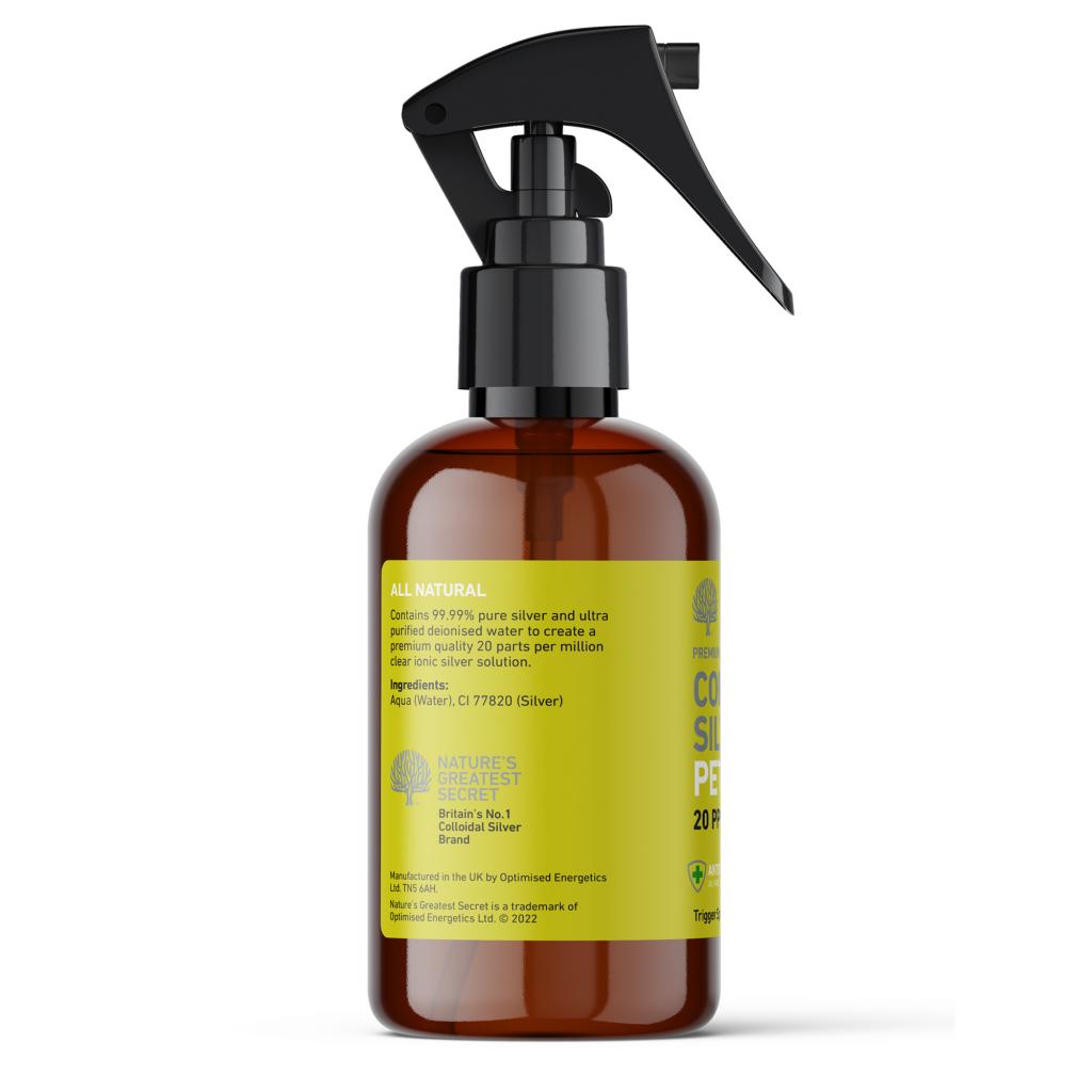 NGSペット コロイダルシルバー20ppm大ボトルミストスプレー250ml image 2